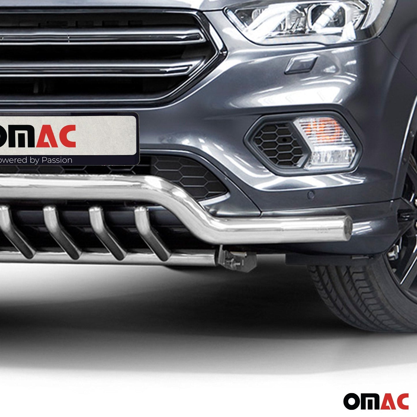 Frontschutzbügel Frontbügel für Ford Kuga 2017-2025 mit ABE Stahl Silber