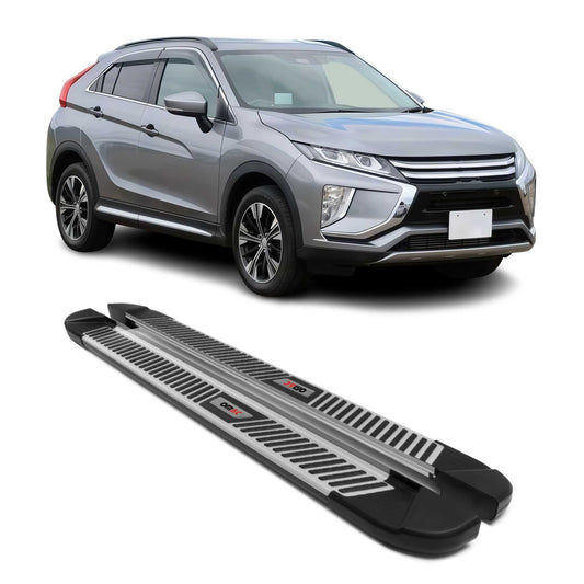 Praguri laterale/scări pentru Mitsubishi Eclipse Cross 2018-2025, aluminiu, negru