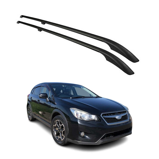 Bare de plafon, portbagaj plafon, suport plafon pentru Subaru XV 2012-2018, aluminiu, negru, 2x
