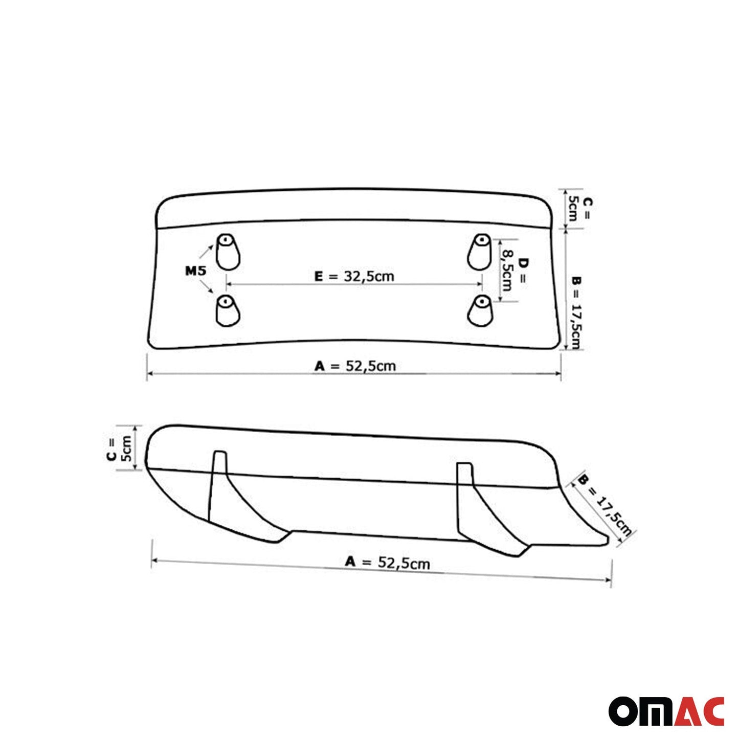 Heckschürzenansatz Heck Diffusor für Mazda 3 BK 2006-2009 Unlackiert Kunststoff
