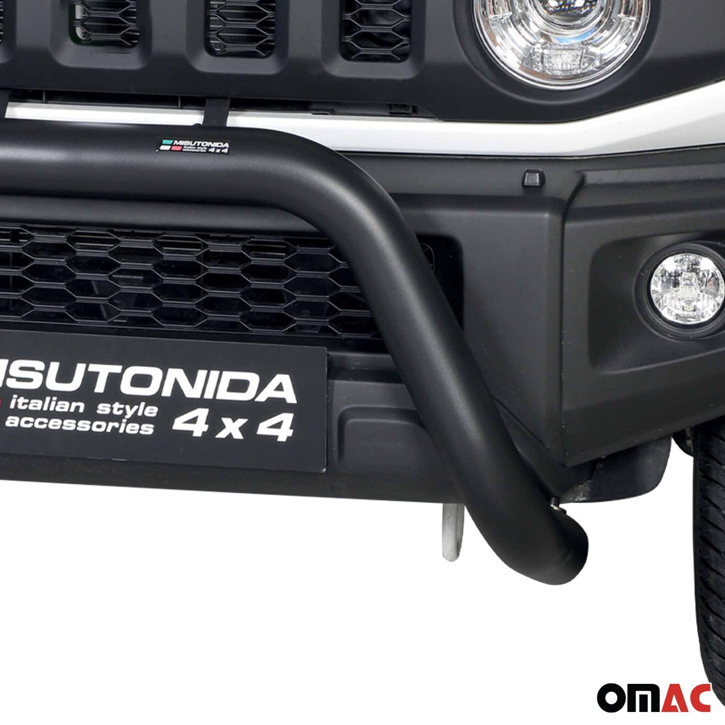 Bară de protecție/buton față pentru Suzuki Jimny 2018-2025 ø76mm oțel negru