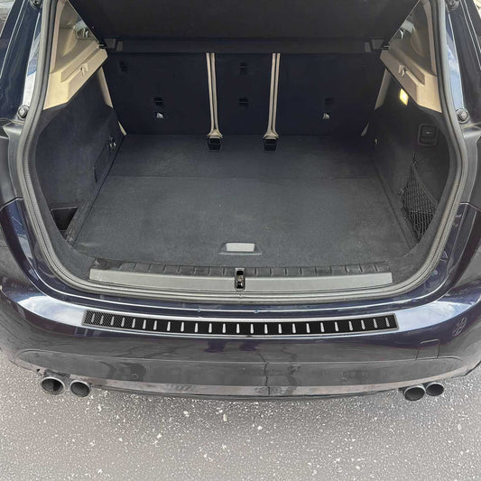 Protecție prag bara de protecție pentru BMW Seria 2 F45 2014-2021, oțel inoxidabil, folie din fibră de carbon