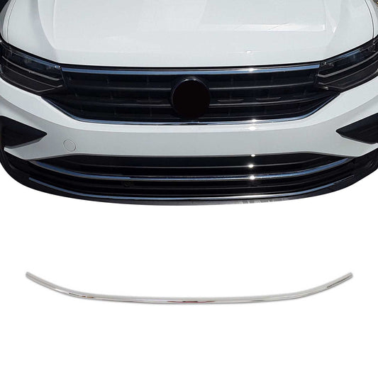 Benzi decorative grilă radiator pentru VW Tiguan 2020-2024, oțel inoxidabil, argintiu, 1 bucată