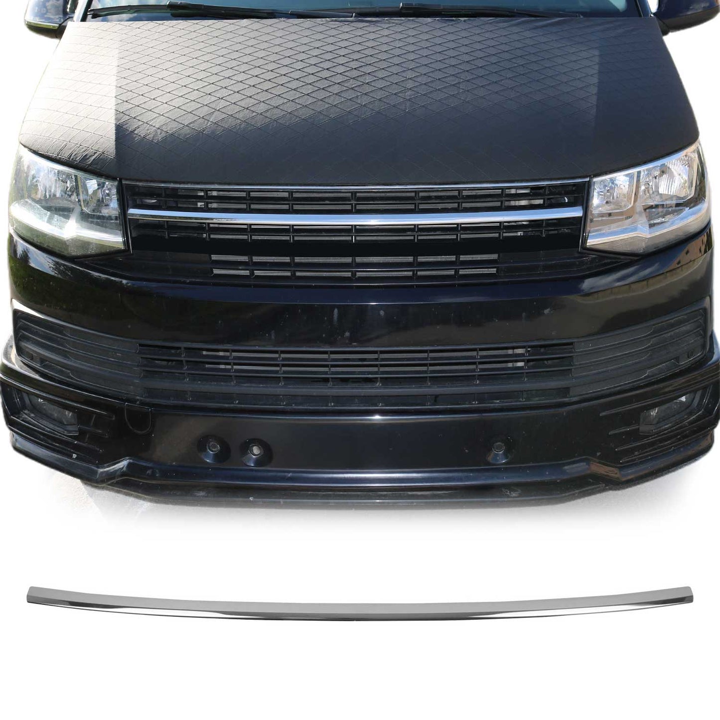 Kühlergrill Leisten Grillleisten für VW T6 Transporter 2015-2019 Edelstahl Grün