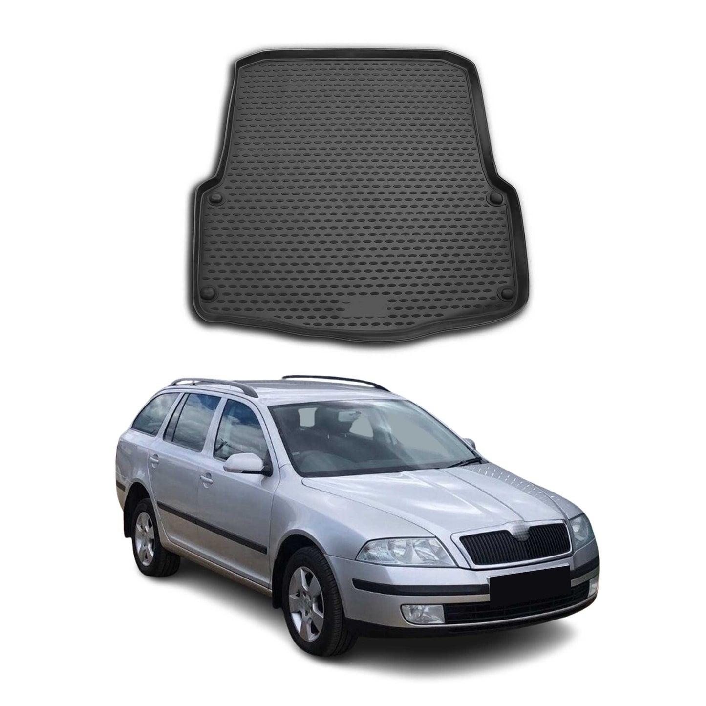 Kofferraummatte Kofferraumwanne für Skoda Octavia Combi 2004-2012 Gummi TPE