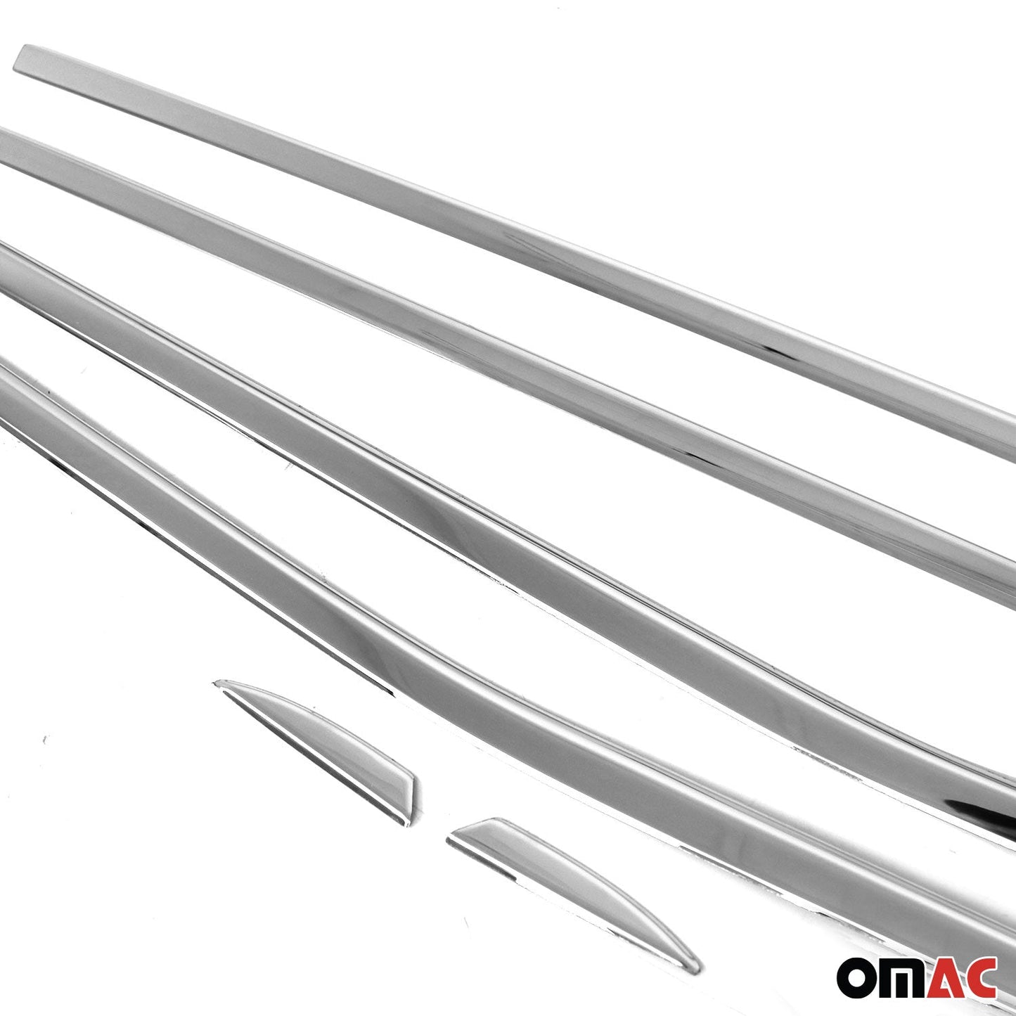 Benzi decorative pentru geamuri pentru Renault Megane 2016-2020 Sedan, oțel inoxidabil cromat, 6 buc.