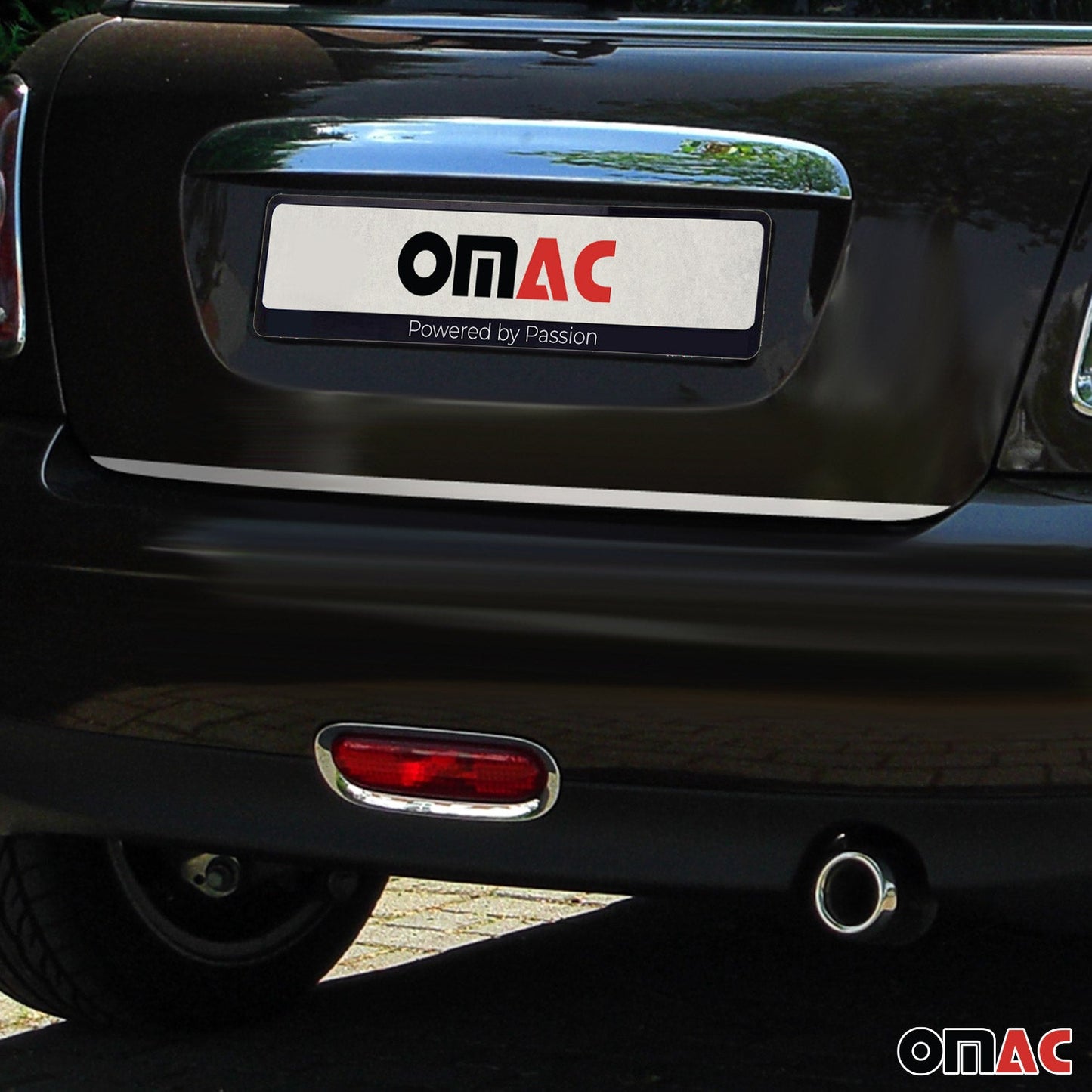 Bandă decorativă portbagaj, bandă decorativă spate pentru Mini Cooper R56 R57 R58 R59, crom periat