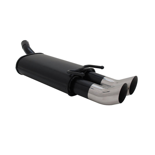 Novus Sportauspuff für Opel Corsa B 2x76mm DTM Endschalldämpfer mit ABE