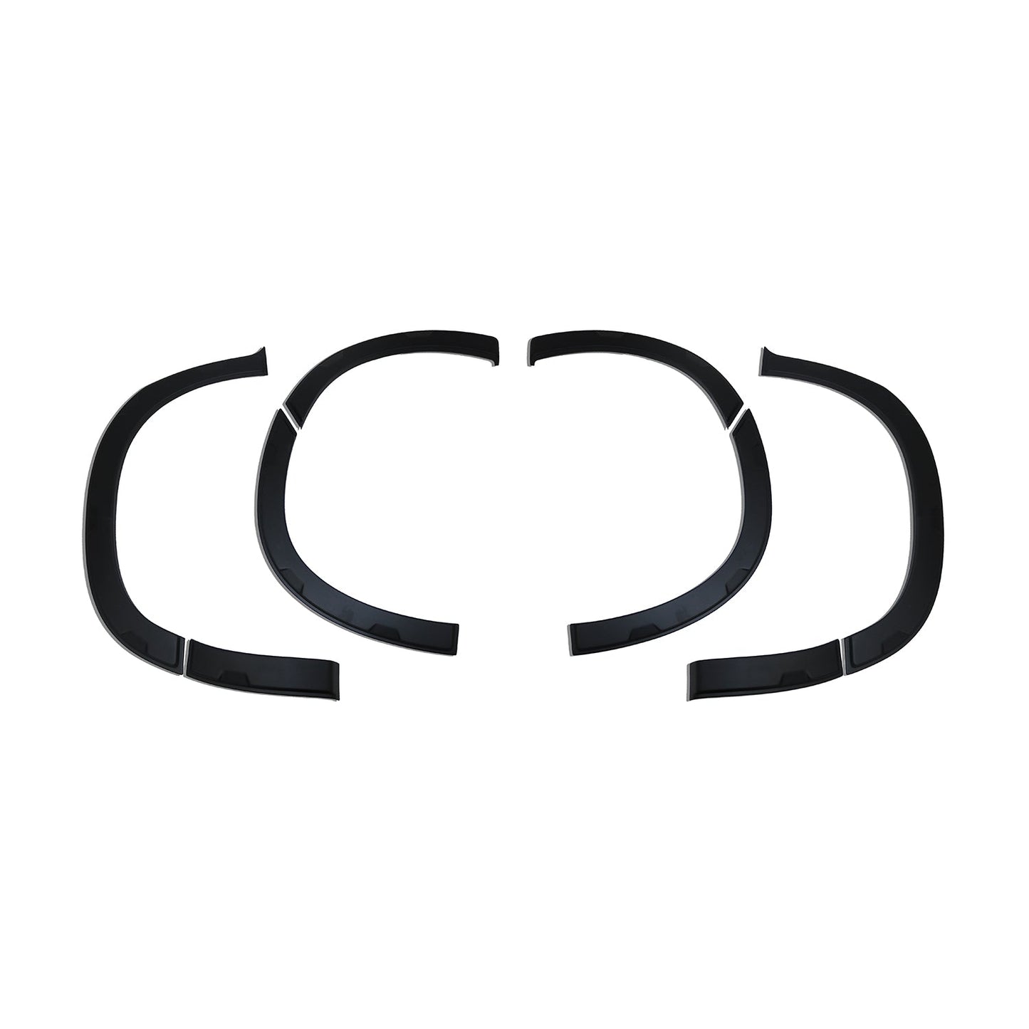 Radläufe Kotflügel Verbreiterung für Peugeot Partner 2019-2025 ABS Schwarz 8 tlg