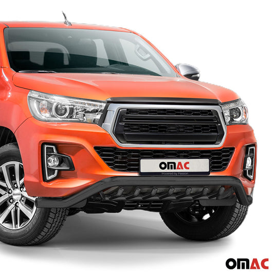 Bară de protecție față pentru Toyota Hilux 2018-2022 cu ABE (omologare de tip germană) Negru oțel