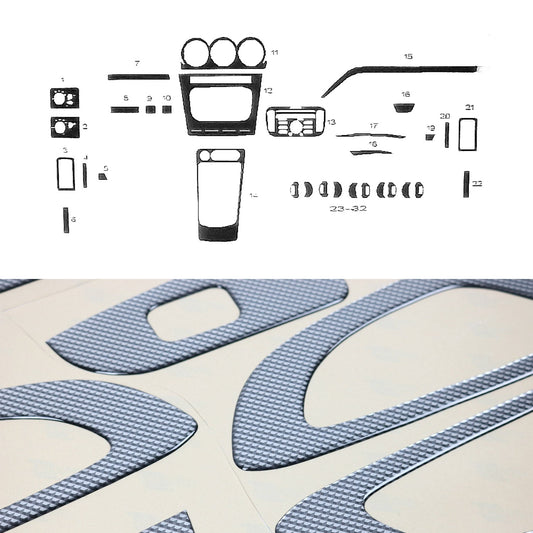 Ornamente interioare pentru cockpit pentru Ford Transit Connect 2009-2014, aspect carbon, 32 bucăți
