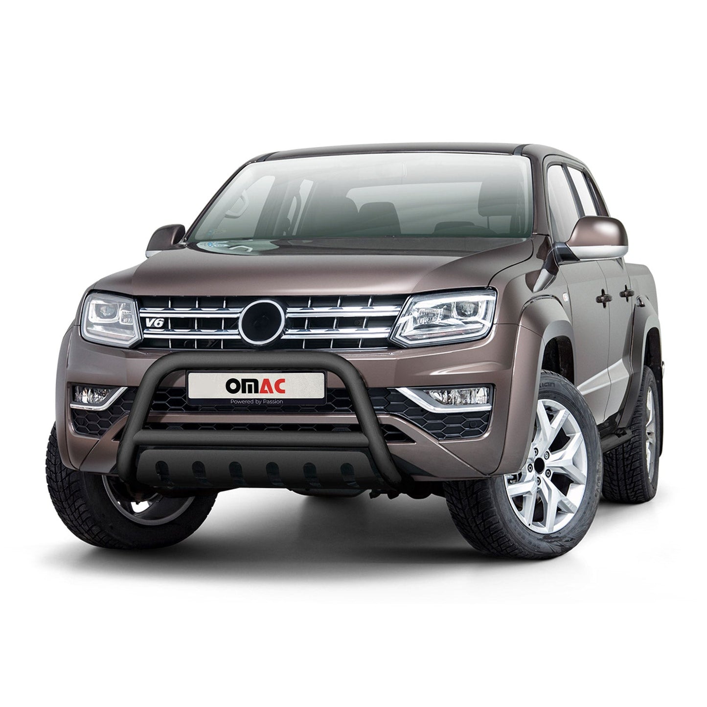 Bară de protecție față pentru VW Amarok 2016-2021, oțel inoxidabil cu ABE (omologare de tip germană), neagră
