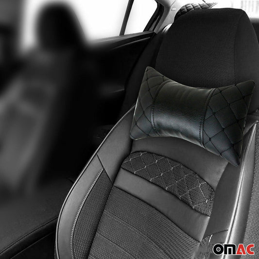 Pernă de gât pentru mașină, neagră, 8x30cm