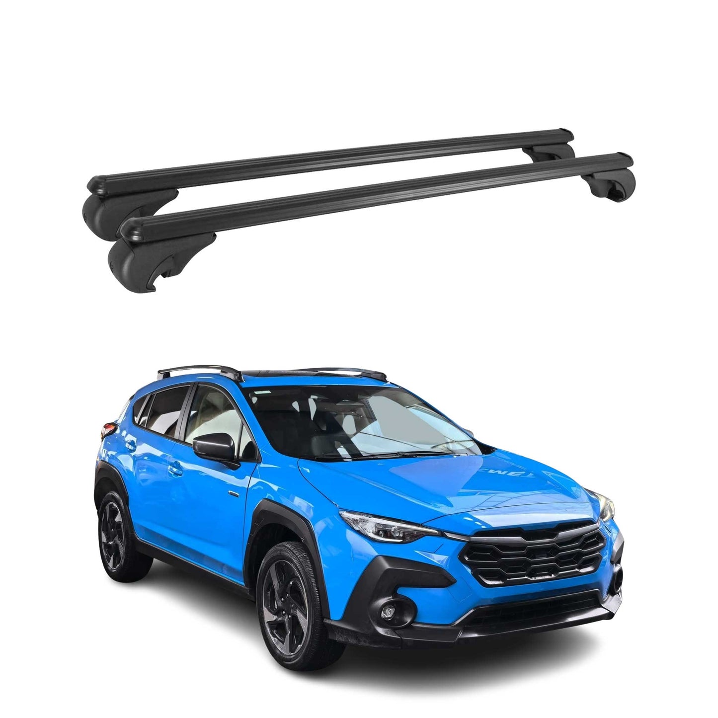 Portbagaj de plafon pentru Subaru Crosstrek 2023-2025, portbagaj de bază, aluminiu, negru