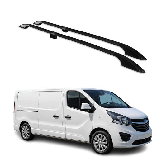 Dachreling Relingträger Alu für Opel Vivaro II 2014-2019 L2 LWB L2 Alu Schwarz