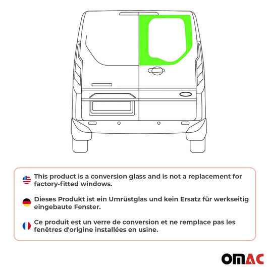 Aripă spate dreapta L1 L2 pentru Ford Transit Custom 2013-2024, negru