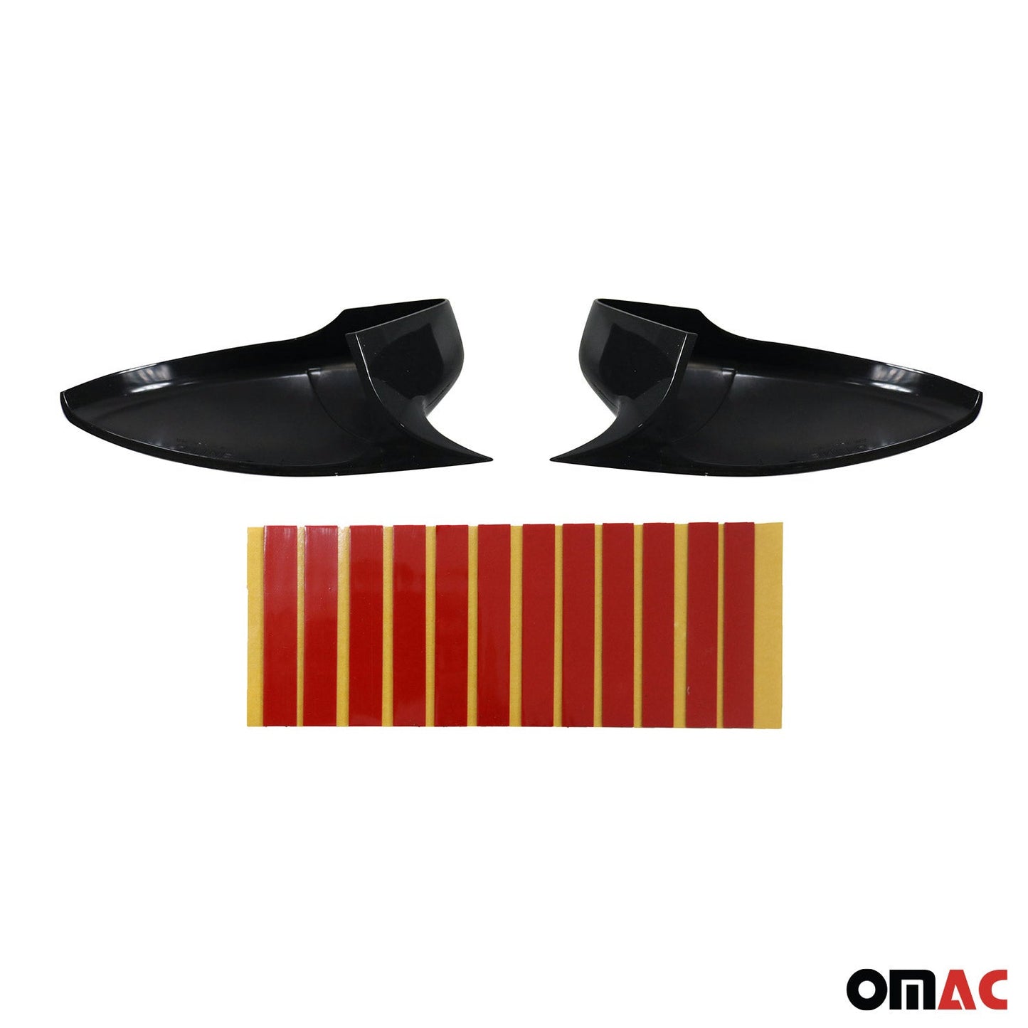 Spiegelkappen Spiegelabdeckung für VW Eos 2011-2015 ABS Schwarz Glanz 2tlg