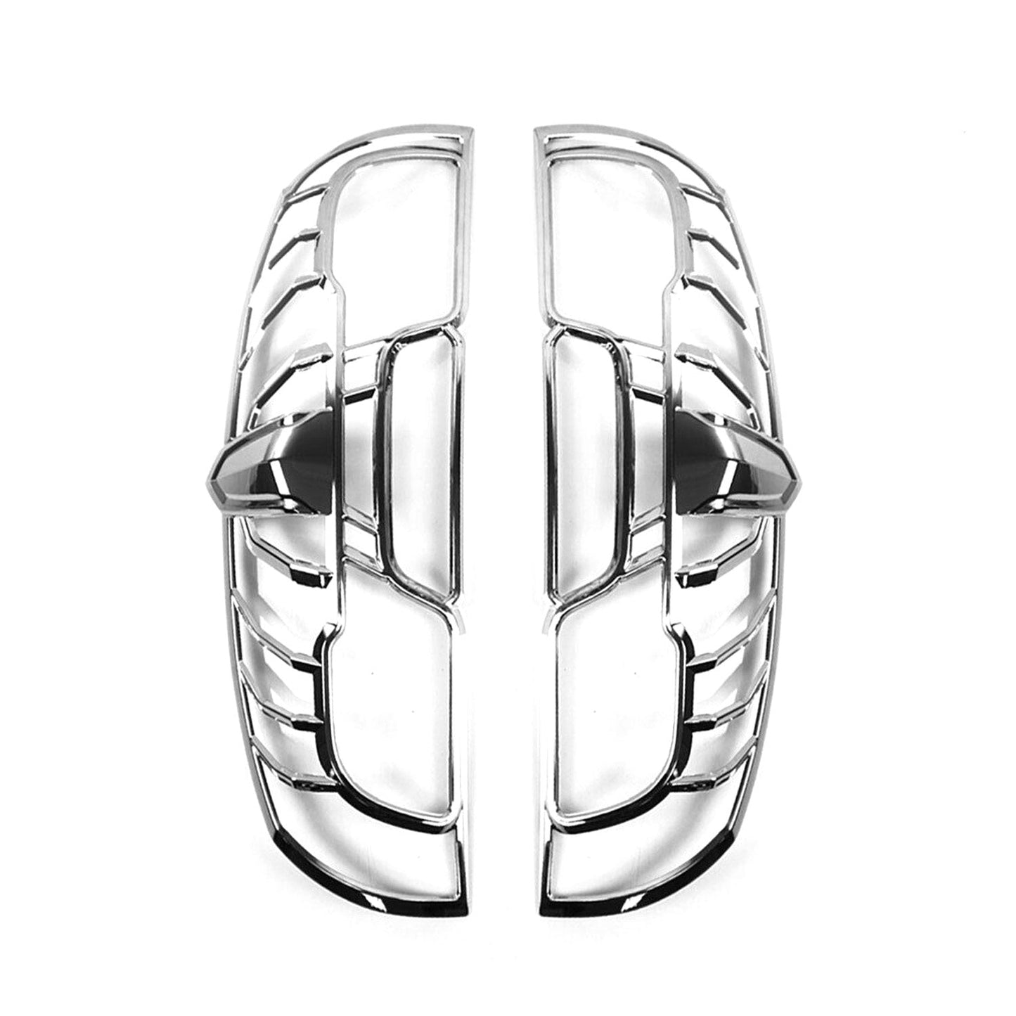 Rücklicht Leisten Heckleuchte für Opel Combo D 2015-2019 Chrom ABS Silber 2tlg