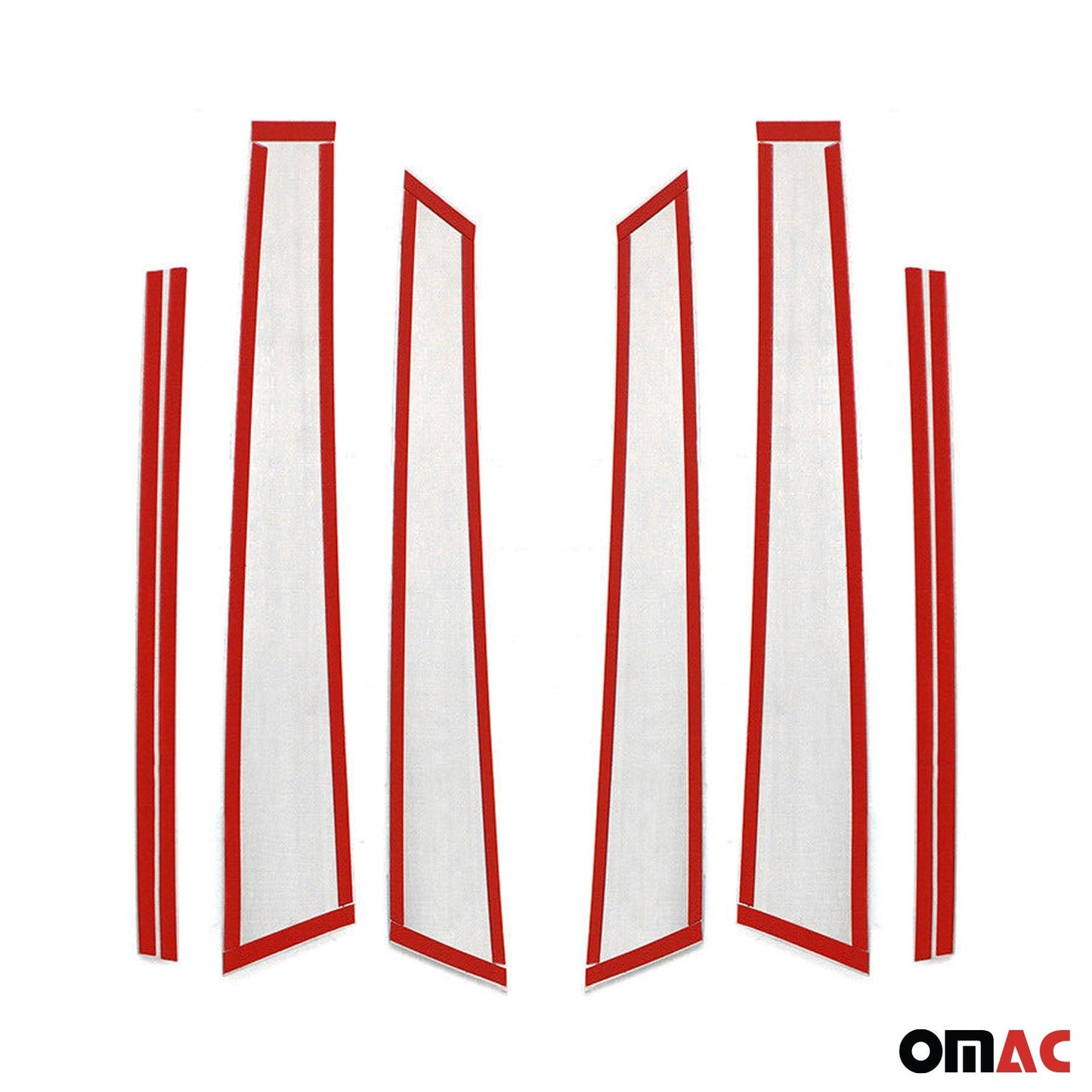 B-Säule C-Säule Türsäulen Verkleidung für Mercedes C Klasse W205 2015-2021 Chrom