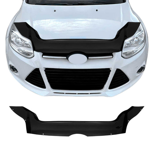 Motorhaube Deflektor Steinschlagschutz für Ford Focus 2010-2015 Schwarz