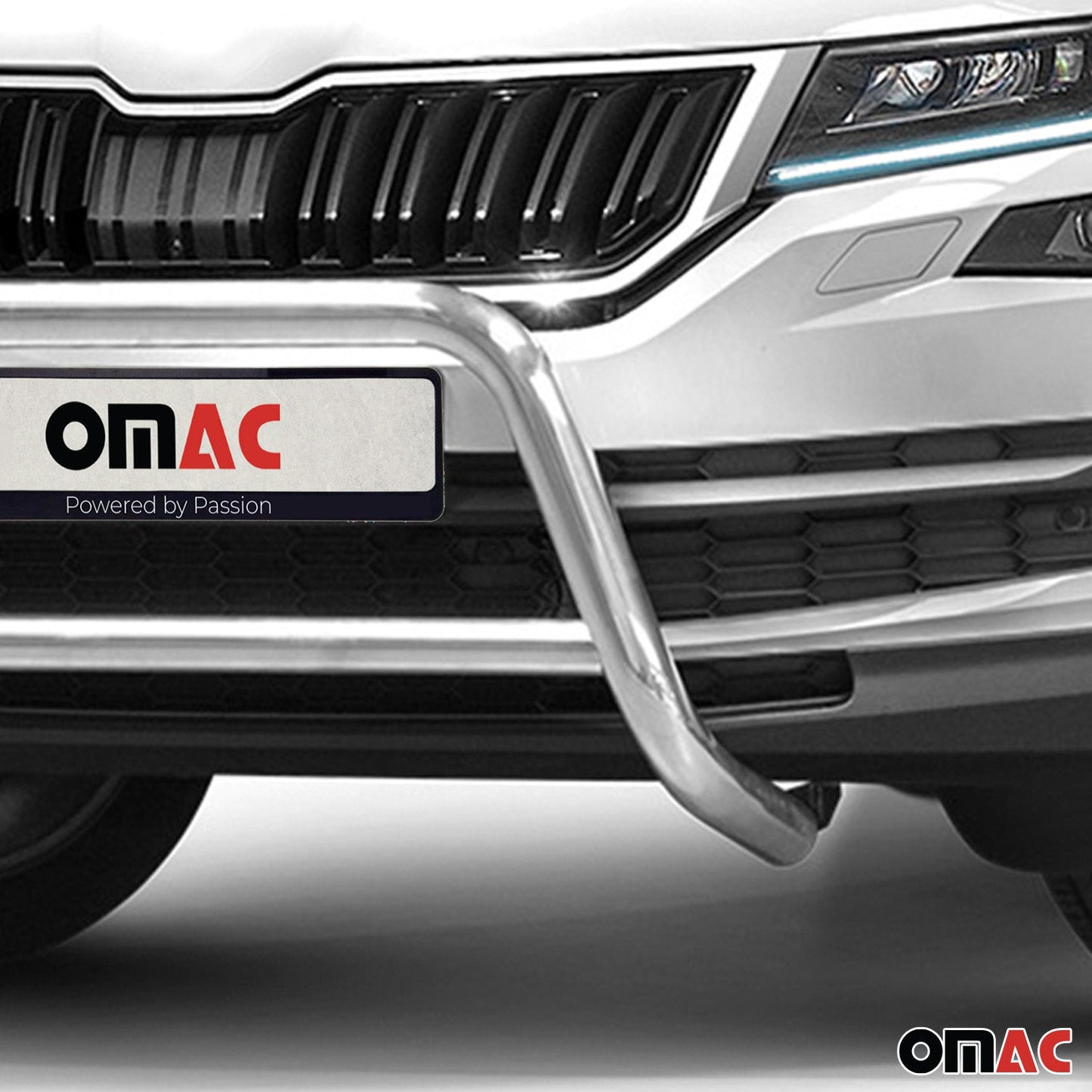 Bară de protecție față pentru Skoda Kodiaq 2017-2022 cu ABE (omologare de tip germană) Oțel Argintiu