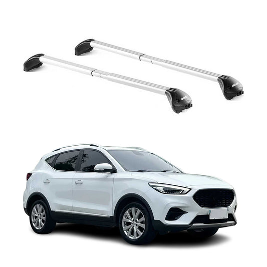 Portbagaj de plafon pentru MG ZS / ZS EV 2017-2024 100kg aluminiu argintiu 2x ABE