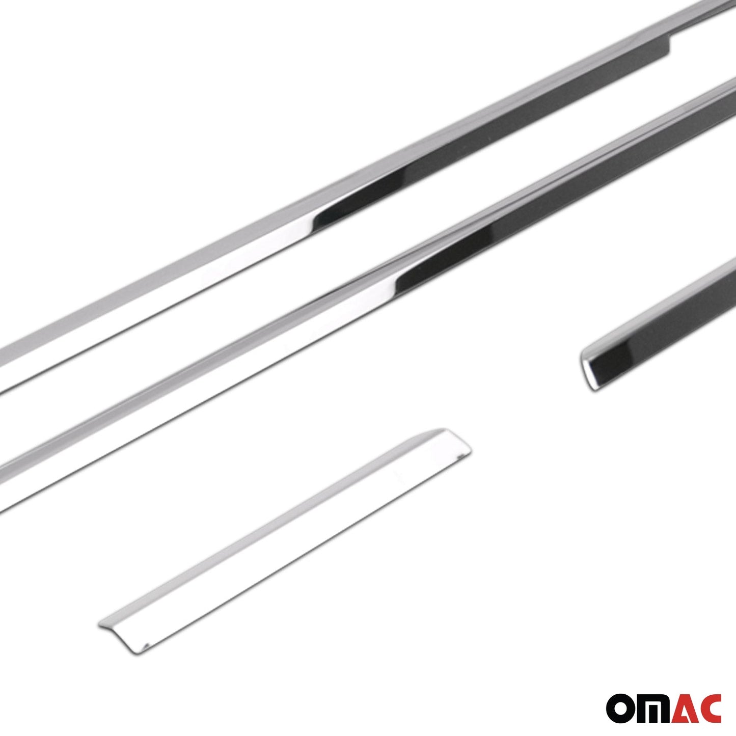 Benzi decorative pentru geamuri pentru VW Caddy 2003-2015, oțel inoxidabil cromat, 4 bucăți