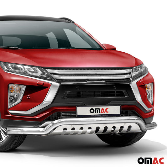 Frontbügelschutz Frontschutz für Mitsubishi Eclipse Cross 2017-2022 ABE Silber