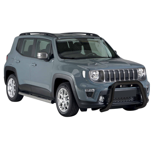 Bară de protecție/buton față pentru Jeep Renegade 2018-2022, ø76mm, oțel, negru