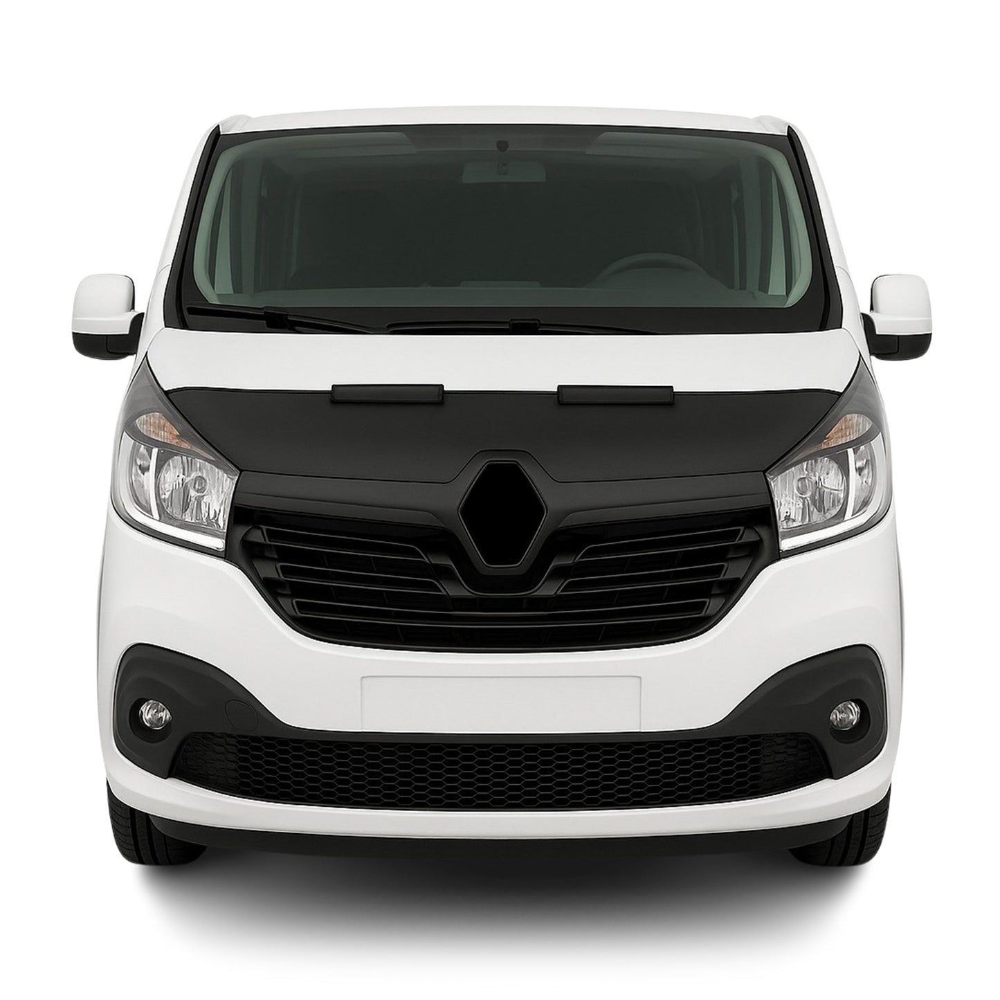 Protecție capotă anti-ciobire pentru Renault Trafic 2014-2020, jumătate neagră