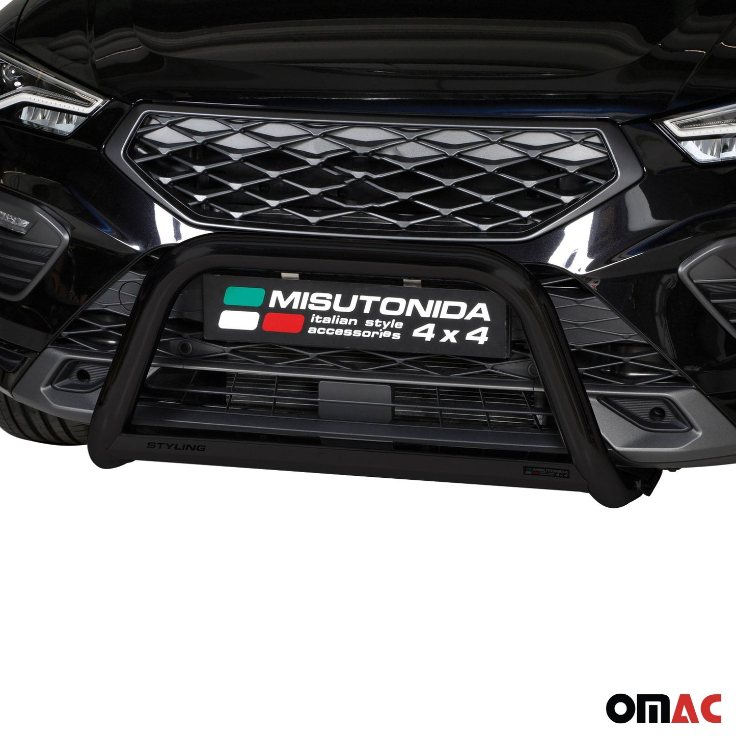 Frontbügel Frontschutzbügel für Seat Ateca 2021-2025 ø63mm Stahl Schwarz Schutz