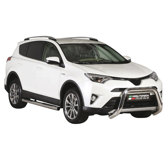 Bară de protecție/buton față pentru Toyota RAV4 Hybrid One 2016-2018 ø76 gri oțel