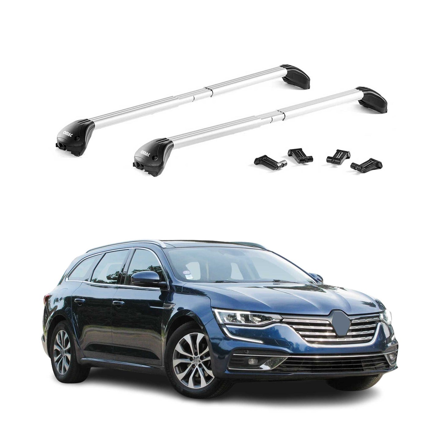 Dachträger für Renault Talisman Grandtour 2015-2025 100kg Alu Silber 2x ABE