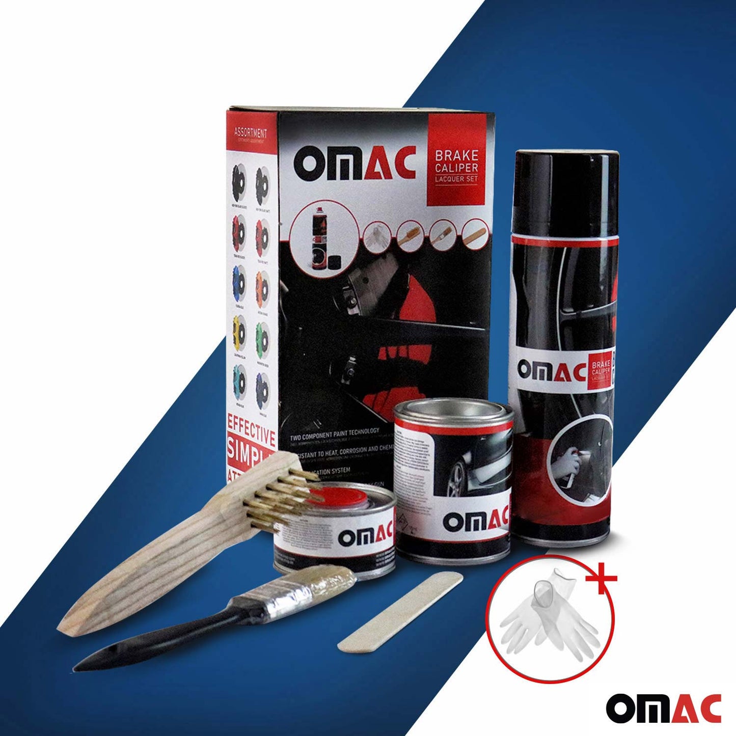 OMAC Bremssattellack Bremssattelfarbe Hawaii Blau Auto Lack Set Tuning