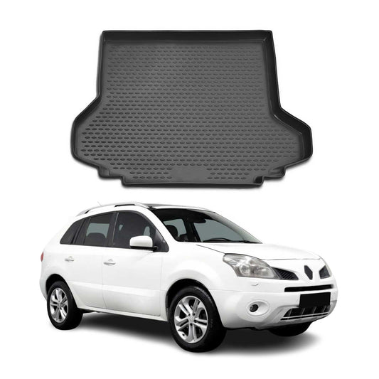 Kofferraummatte Kofferraumwanne für Renault Koleos 2008-2016 Gummi TPE Schwarz