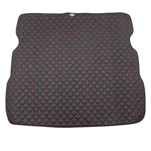 Kofferraumwanne Kofferraummatte PU-Leder für Dacia Duster 2010-2018 Schwarz Rot