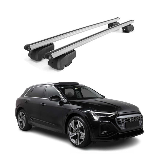 Dachträger Grundtäger für Audi e-Tron 2018-2025 75kg Aluminium Silber 2 tlg