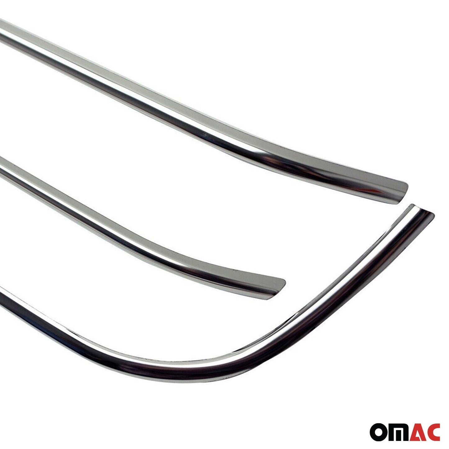 Kühlergrill Leisten Grillleisten für VW Amarok 2010-2016 Edelstahl Silber 3tlg