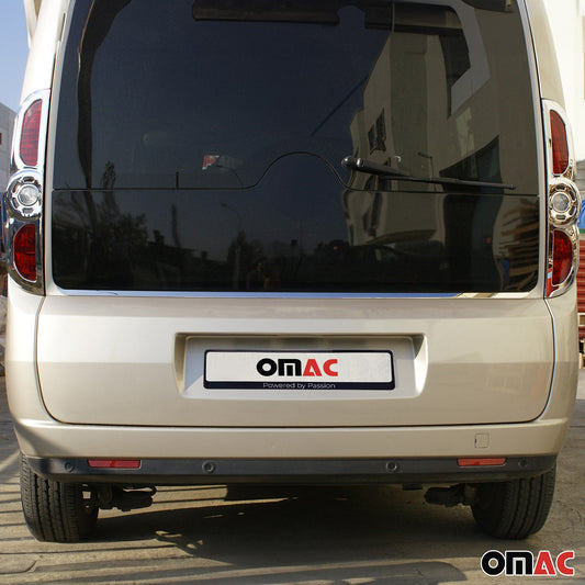 Bandă decorativă portbagaj, bandă decorativă hayon pentru Fiat Doblo 2010-2021, oțel inoxidabil cromat