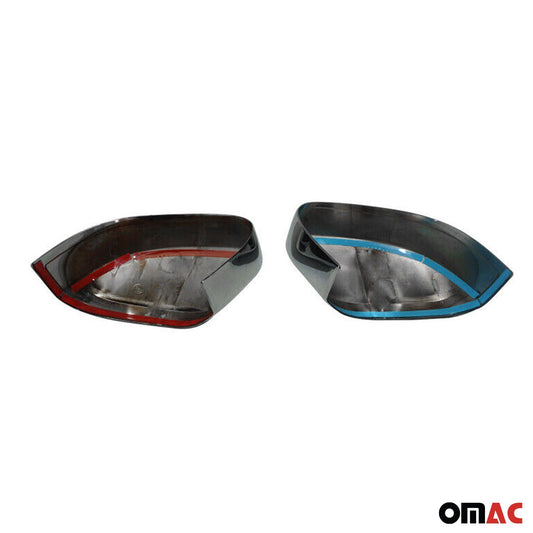 Spiegelkappen Spiegelabdeckung für VW Caddy 2015-2020 Chrom ABS Silber 2tlg