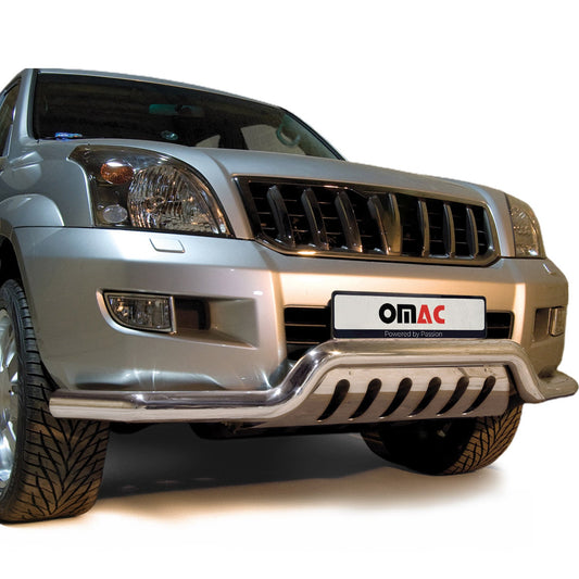 Frontbügelschutz Frontschutzbügel für Toyota Land Cruiser 120 2003-09 ABE Silber