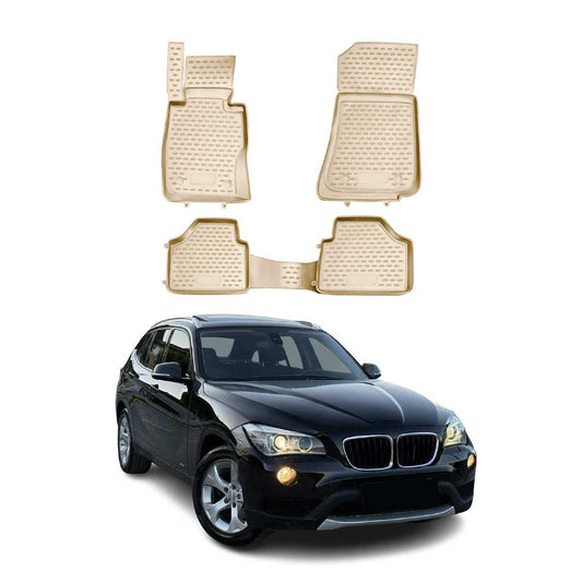 2009-2015 BMW X1 E84 Fußmatten TPE Beige 4 tlg