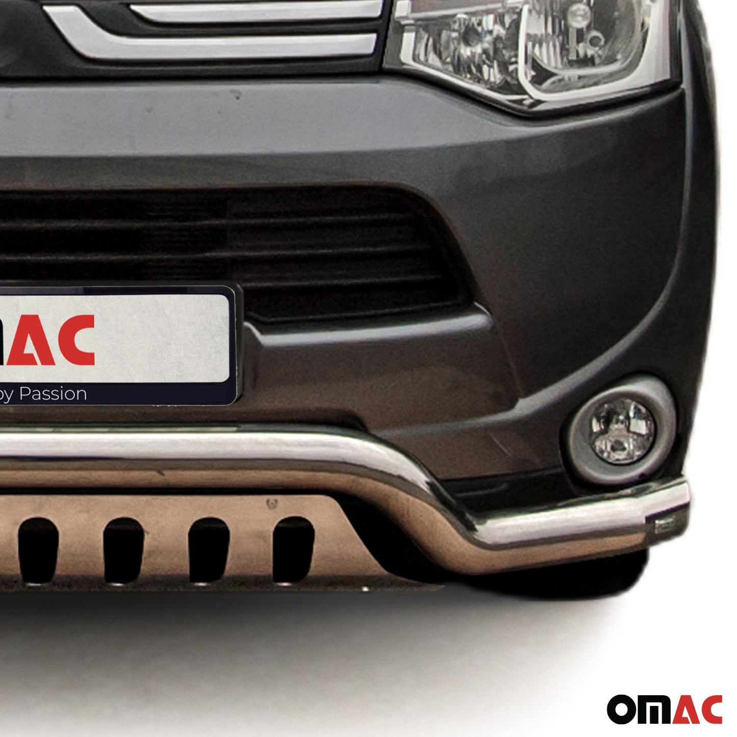 Frontbügelschutz Frontschutzbügel für Mitsubishi Outlander 2012-2015 Grau ABE