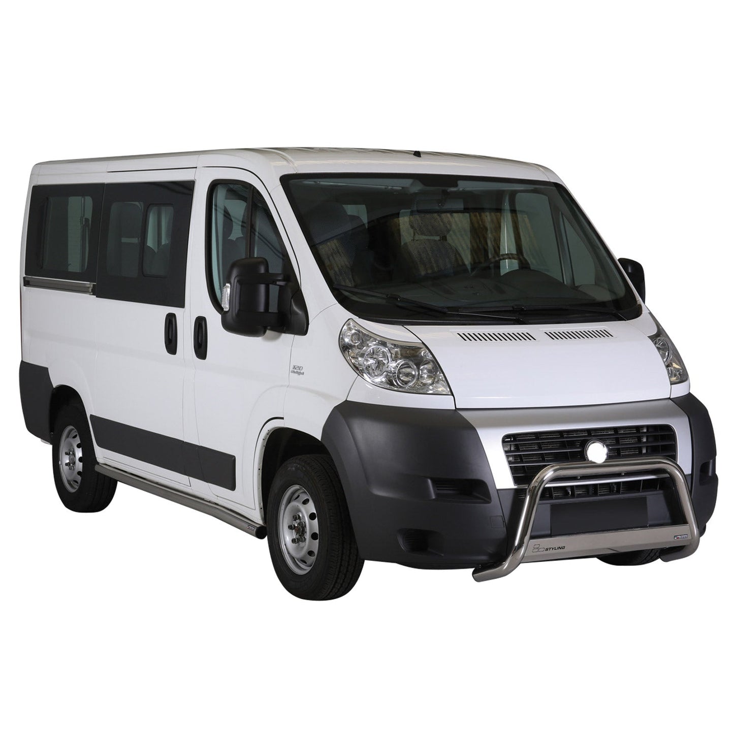 Frontbügel Frontschutzbügel für Fiat Ducato 2006-2013 ø63mm Stahl Silber Schutz