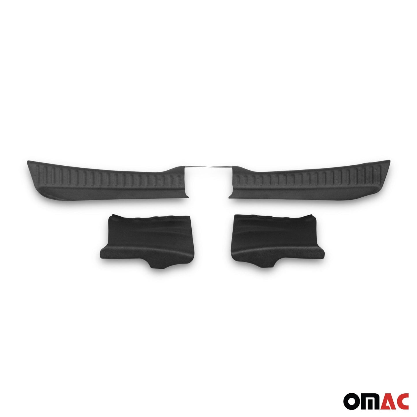 Protecție prag bară de protecție interioară pentru Dacia Sandero mk3 2021-2025 ABS Negru set 4 piese