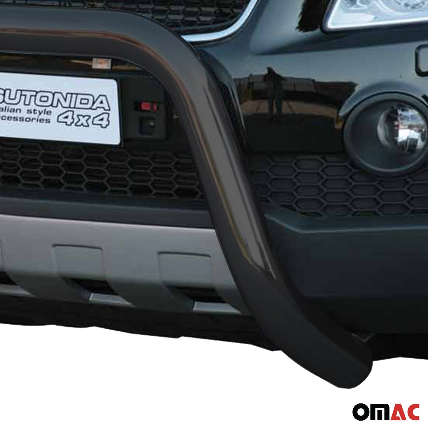 Bară de protecție/buton față pentru Chevrolet Captiva 2006-2010, ø76mm, oțel, negru