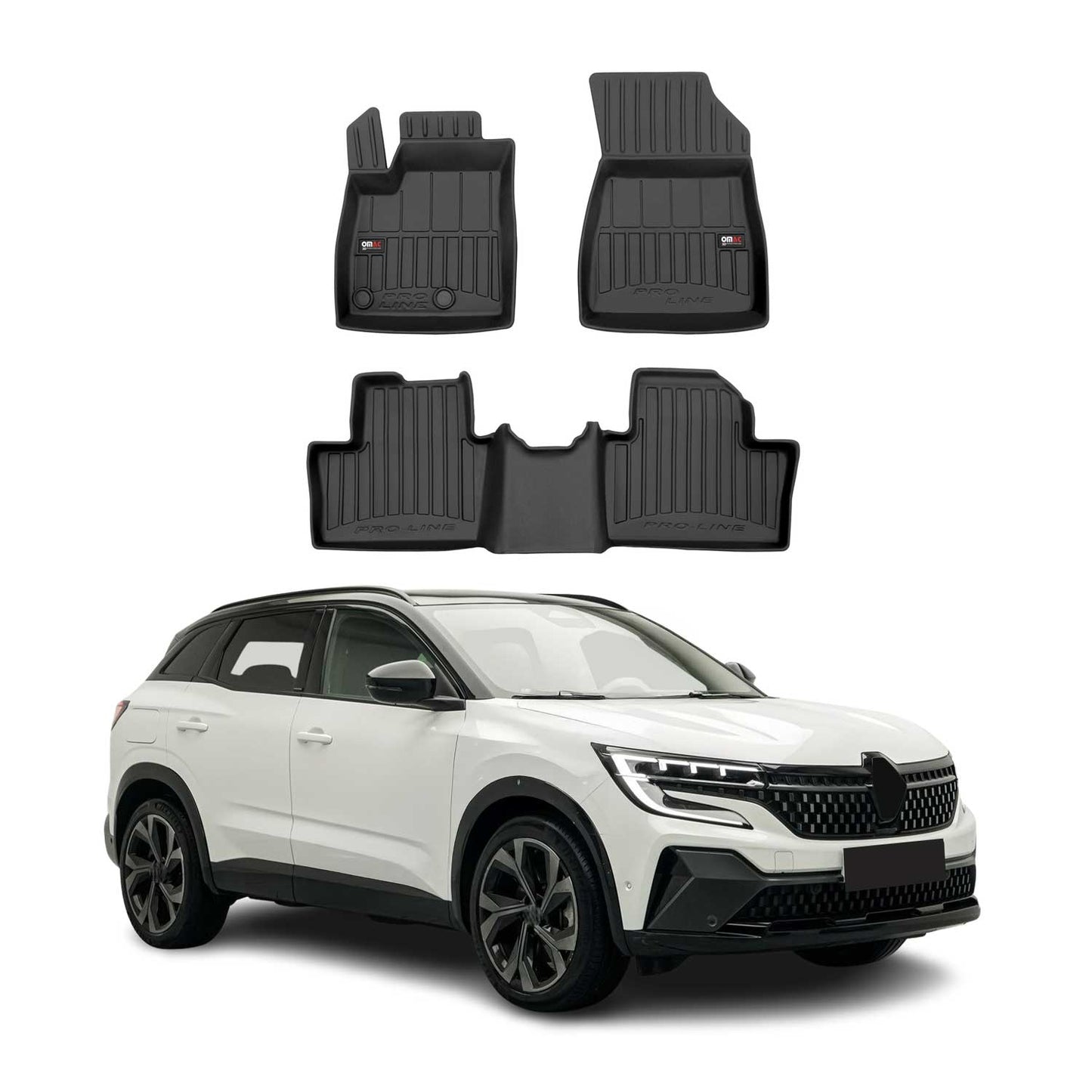 Covorașe auto Renault Austral RHN 2022-2025, TPE, negre, set 3 piese