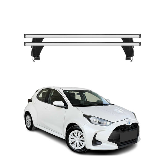 Menabo Dachträger Grundträger für Toyota Yaris 2020-2025 Alu Grau 2tlg