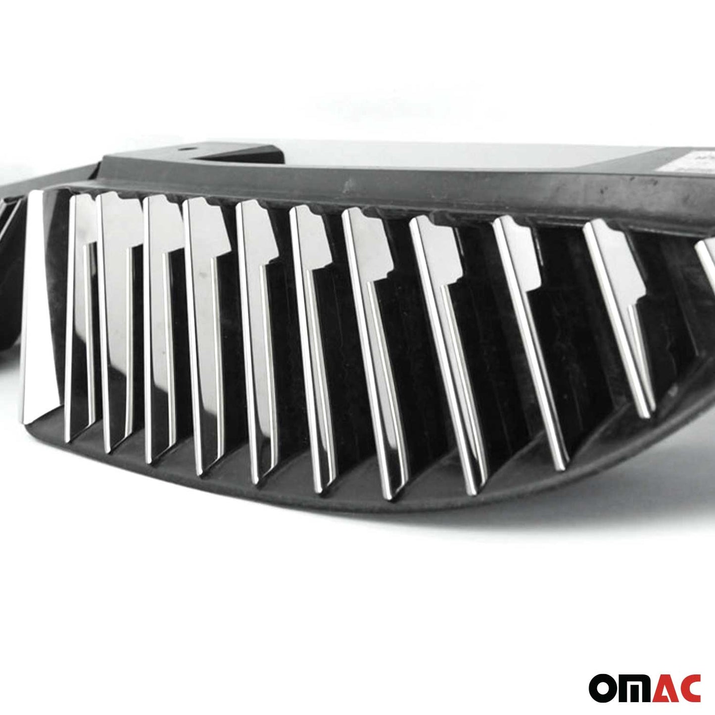 Benzi grilă radiator pentru Mitsubishi Colt Z3, oțel inoxidabil, argintiu, 24 bucăți