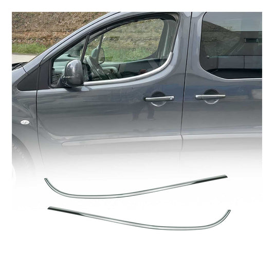 Fensterleisten Zierleisten für Peugeot Partner Citroen Berlingo 2008-2018 Chrom